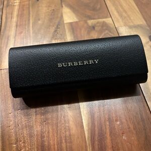 Burberry hard glass case, not used, like new